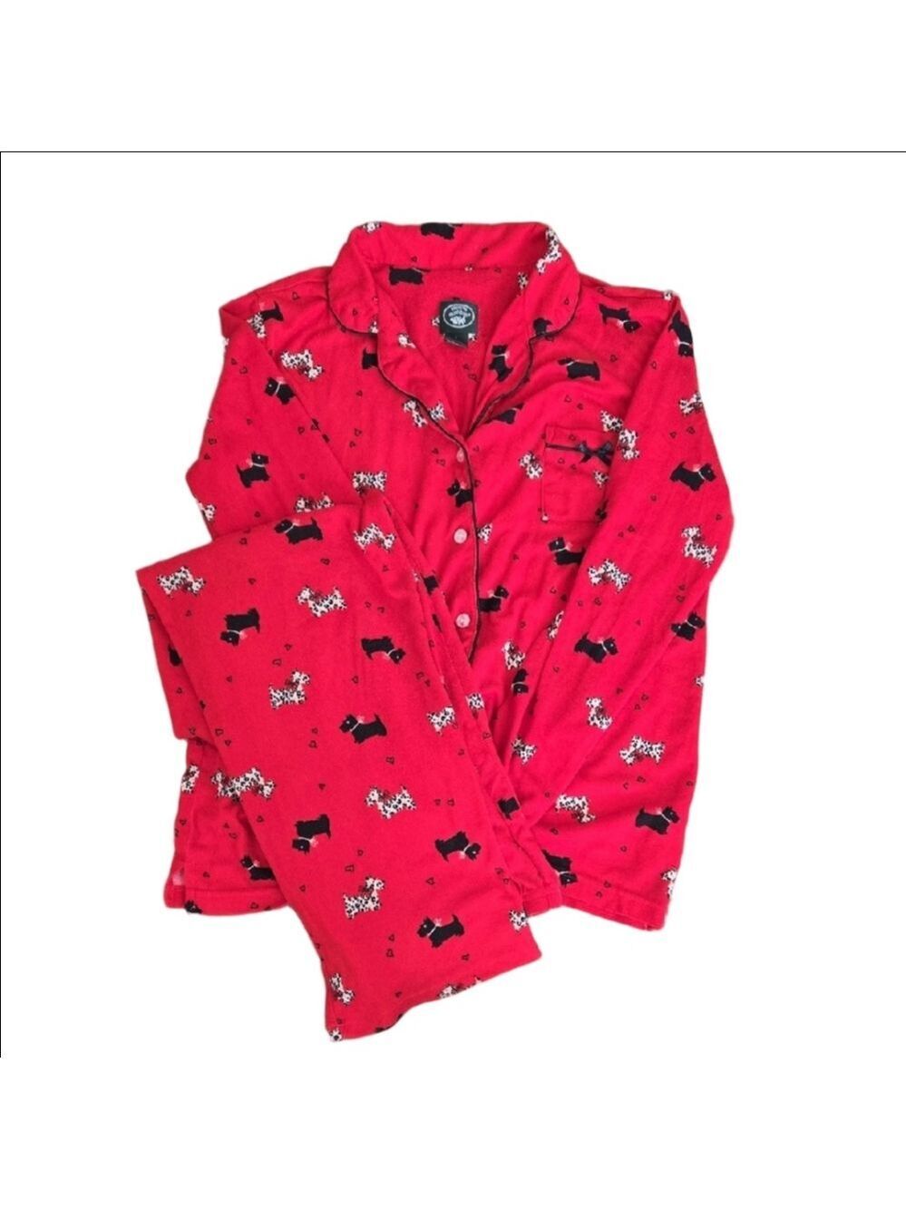 Laura Ashley Scottie/Westie Terrier Pajama Set